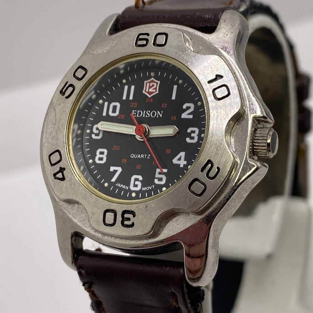 Vintage Edison Womens Watch Works New Battery